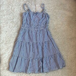 Barely worn - Old Navy Blue and White Striped Sundress